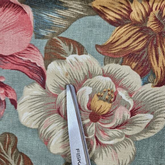 Vintage Pine Cove Midi Skirt Womens 2 Floral Cottagecore Artsy Straight Cotton - Picture 4 of 14